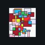 Crossroads - Etude No. 3: Multidimensional Reality Leinwanddruck<br><div class="desc">Dive into the complexity of modern existence with 'Crossroads - Etude No. 3'. This abstract masterpiece uses overlapping rectangular forms and a rich palette of deep reds, blues, and earth tones to represent the intersection of different life paths and dimensions. A perfect conversation starter, this artwork brings a sense of...</div>