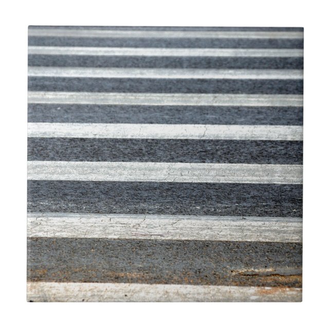 Crosswalk oder Zebra Crossing Fliese (Vorderseite)