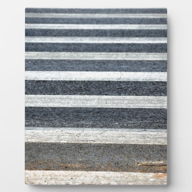Crosswalk oder Zebra Crossing Fotoplatte (Vorderseite)