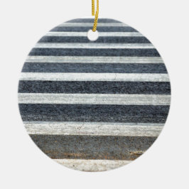 Crosswalk oder Zebra Crossing Keramikornament