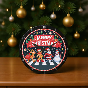 Crosswalk Weihnachten Große Wanduhr