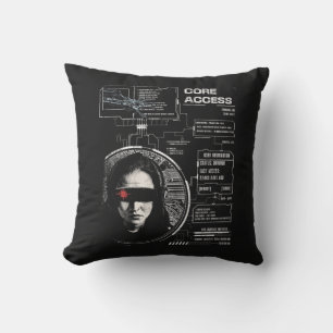 Crosswired - Techno-Brutalist Streetwear Design Kissen