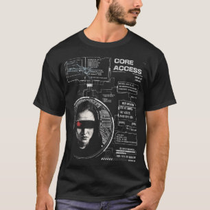 Crosswired - Techno-Brutalist Streetwear Design T-Shirt