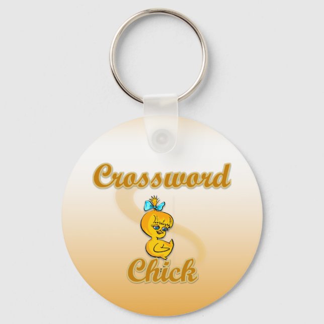 Crossword Chick Schlüsselanhänger (Vorderseite)