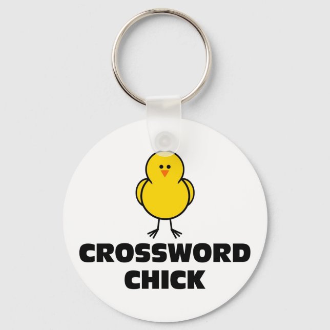 Crossword Chick Schlüsselanhänger (Vorderseite)