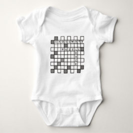 Crossword Puzzle Lover Baby Strampler