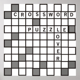 Crossword Puzzle Lover Poster