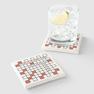 Crossword Puzzle Lover Steinuntersetzer