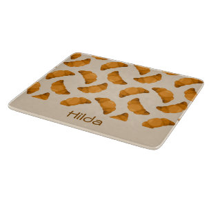 Crostom name brown Pattern Schneidebrett