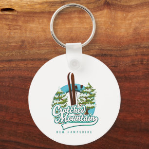 Crotched Mountain New Hampshire Ski Logo Schlüsselanhänger