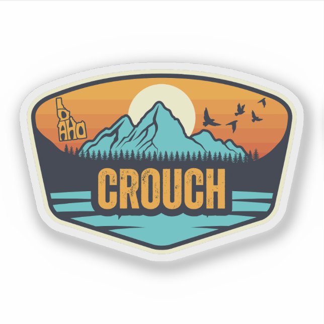 Crouch, Idaho Aufkleber (Vorderseite)