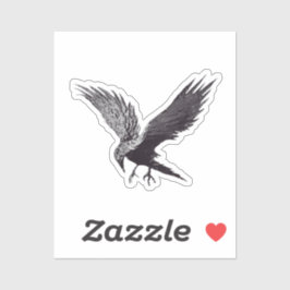 Crow Abstrakt Art Aufkleber