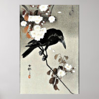Crow and Cherry Blossoms von Ohara Koson