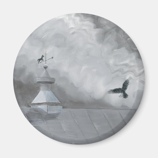 Crow and Weather Vane Magnet (Vorne)