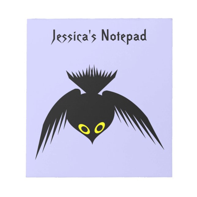 Crow Anpassbare Notepad Notizblock (Vorderseite)