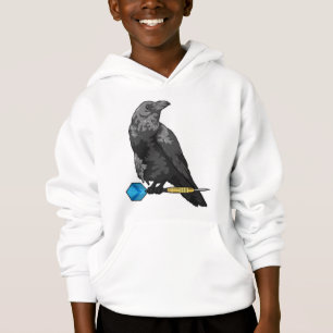 Crow at Darts with Dart Hoodie