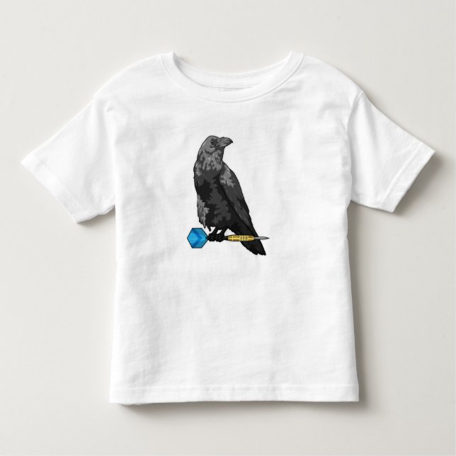 Crow at Darts with Dart Kleinkind T-shirt (Vorderseite)