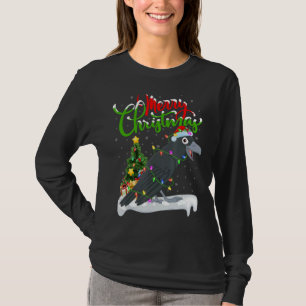 Crow Bird Weihnachtsdekorationen Weihnachten T-Shirt