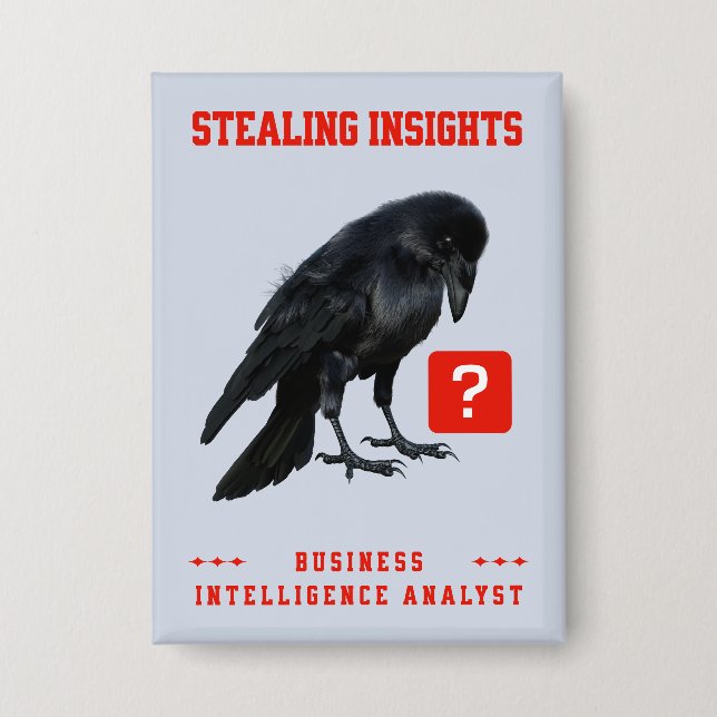 Crow Business Intelligence-Analyst Button (Vorderseite)