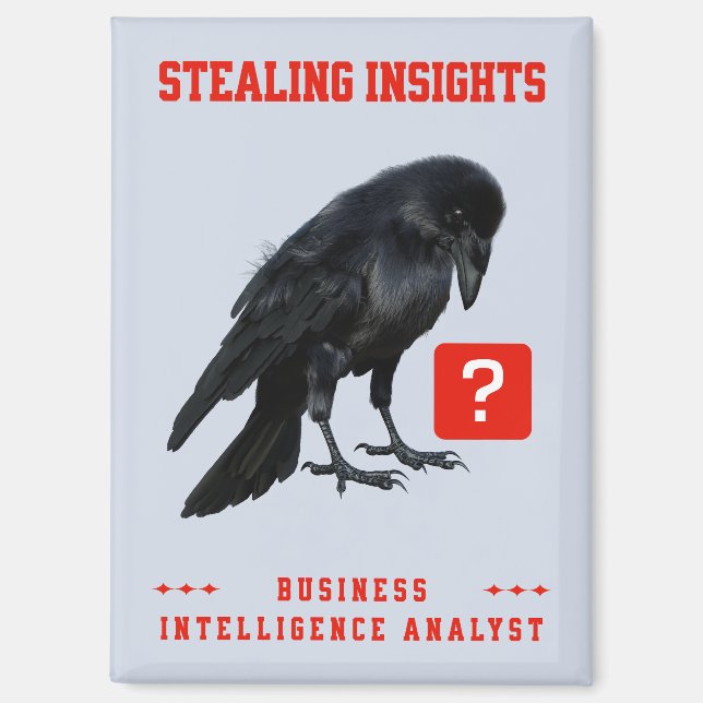 Crow Business Intelligence-Analyst Magnet (Vorderseite)