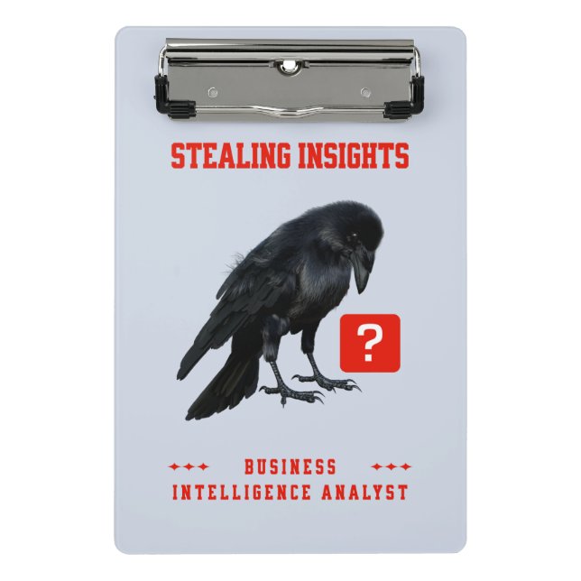 Crow Business Intelligence-Analyst Mini Klemmbrett (Vorderseite)