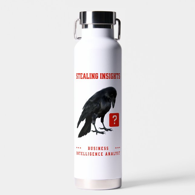 Crow Business Intelligence-Analyst Trinkflasche (Vorne)