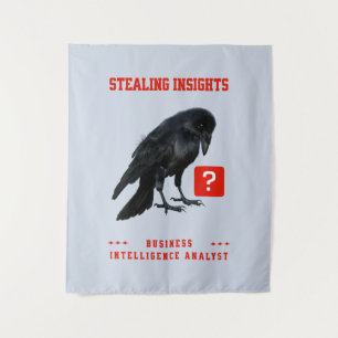 Crow Business Intelligence-Analyst Wandteppich