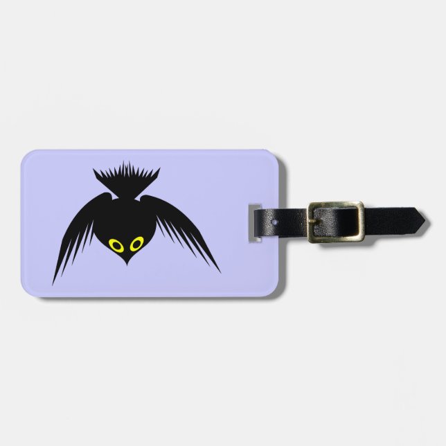 Crow Custom Luggage Tag Gepäckanhänger (Vorderseite horizontal)