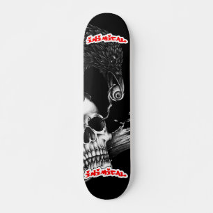 Crow-Deck mit inimitiertem Essen Skateboard