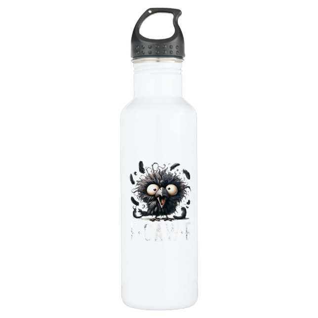 Crow F-Caw-F Edelstahlflasche (Vorderseite)