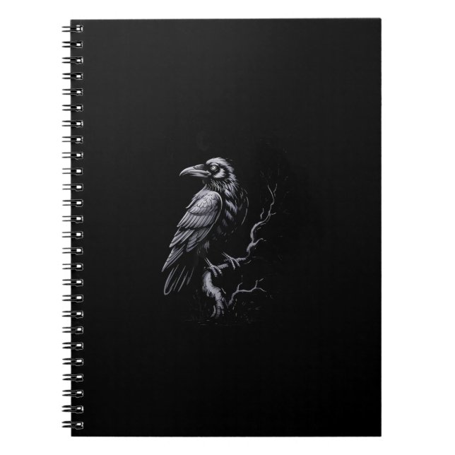 Crow, F-Caw-F Funny Bird Classic Cool Notizblock (Vorderseite)