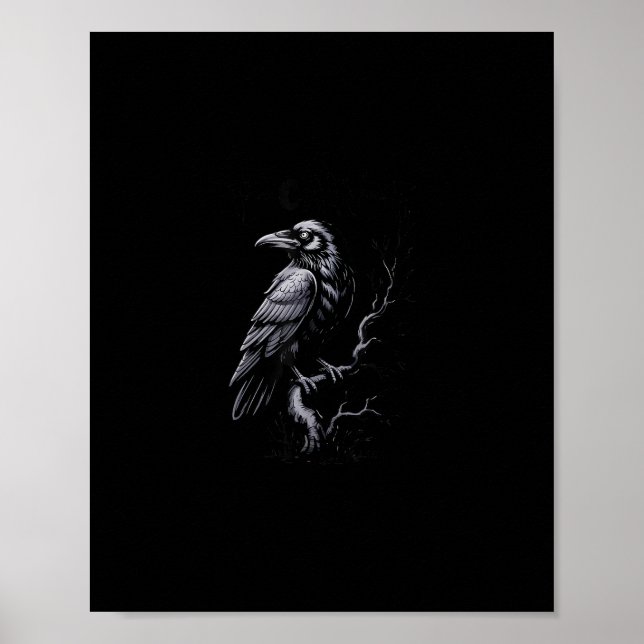 Crow, F-Caw-F Funny Bird Classic Cool Poster (Vorne)
