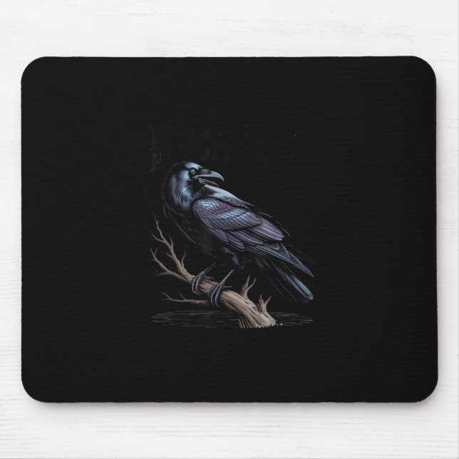 Crow, F-Caw-F Funny Bird Funny Quote Mousepad (Vorne)