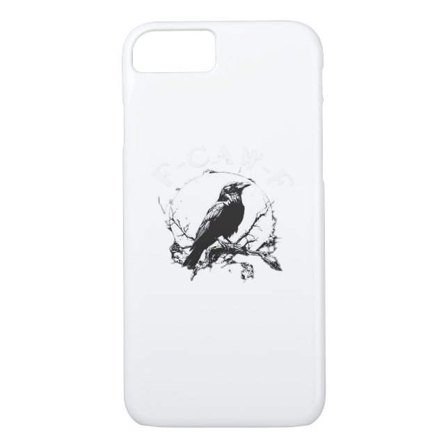 Crow, F-Caw-F Funny Bird Funny Trendy Case-Mate iPhone Hülle (Rückseite)