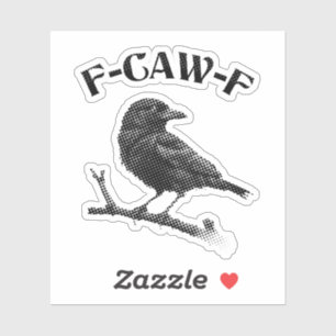 Crow F-CAW-F Halloween Aufkleber