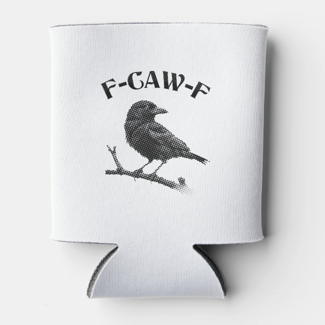 Crow F-CAW-F Halloween Dosenkühler (Vorderseite)