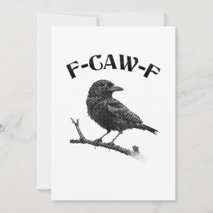 Crow F-CAW-F Halloween Einladung
