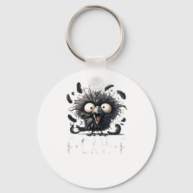 Crow F-Caw-F Schlüsselanhänger (Vorderseite)