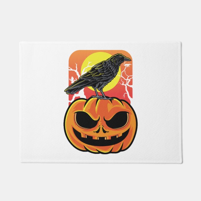 Crow Halloween Bird Watcher-Geschenk Fußmatte (Vorderseite)