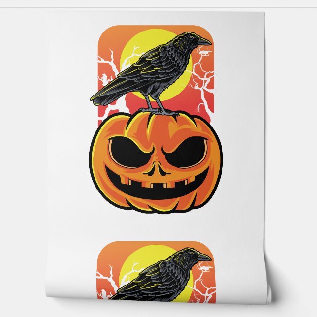 Crow Halloween Bird Watcher-Geschenk Tapete (Abrollen)