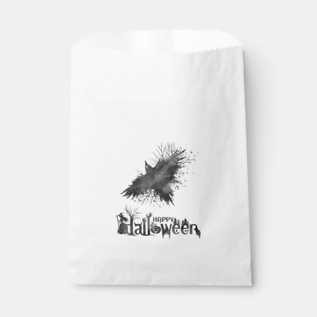 Crow Halloween-Party Fevor Bag Geschenktütchen (Vorderseite)