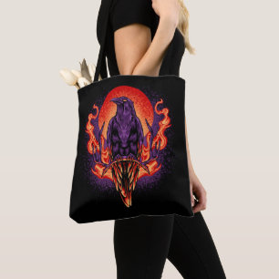 Crow Halloween Tote Bag Tasche