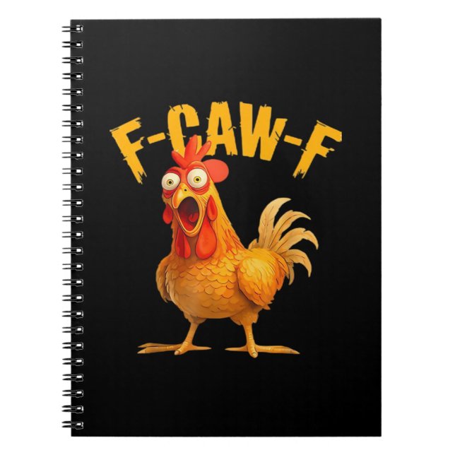 Crow Humor F-Caw-F Gothic Funny Retro Cool Notizblock (Vorderseite)