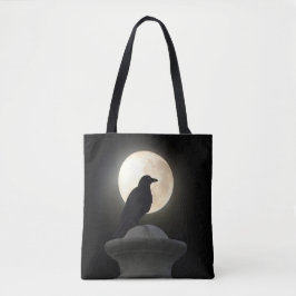 Crow im Glanz der MondTasche Tasche