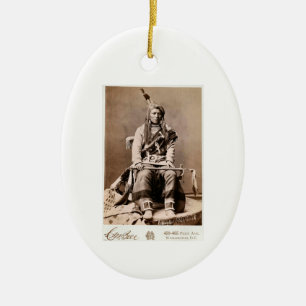 Crow-Indianer 1880 Keramik Ornament