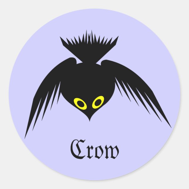 Crow-individuell anpassbarer Aufkleber (Vorderseite)