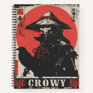 Crow   Japanisch Inspiriert Folklore Notizbuch