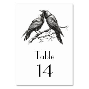 Crow-Liebesskizze Tischnummer