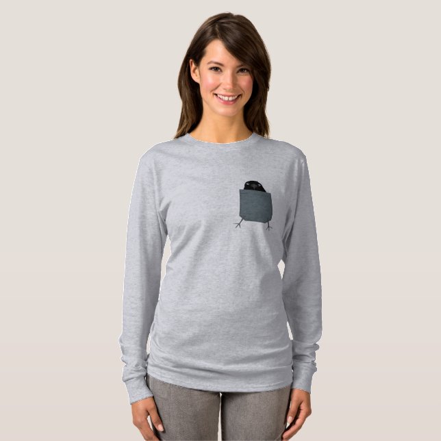 Crow Long Sleeve Tshirt essen (Vorne ganz)