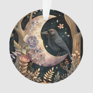 Crow Moon Acrylic Ornament